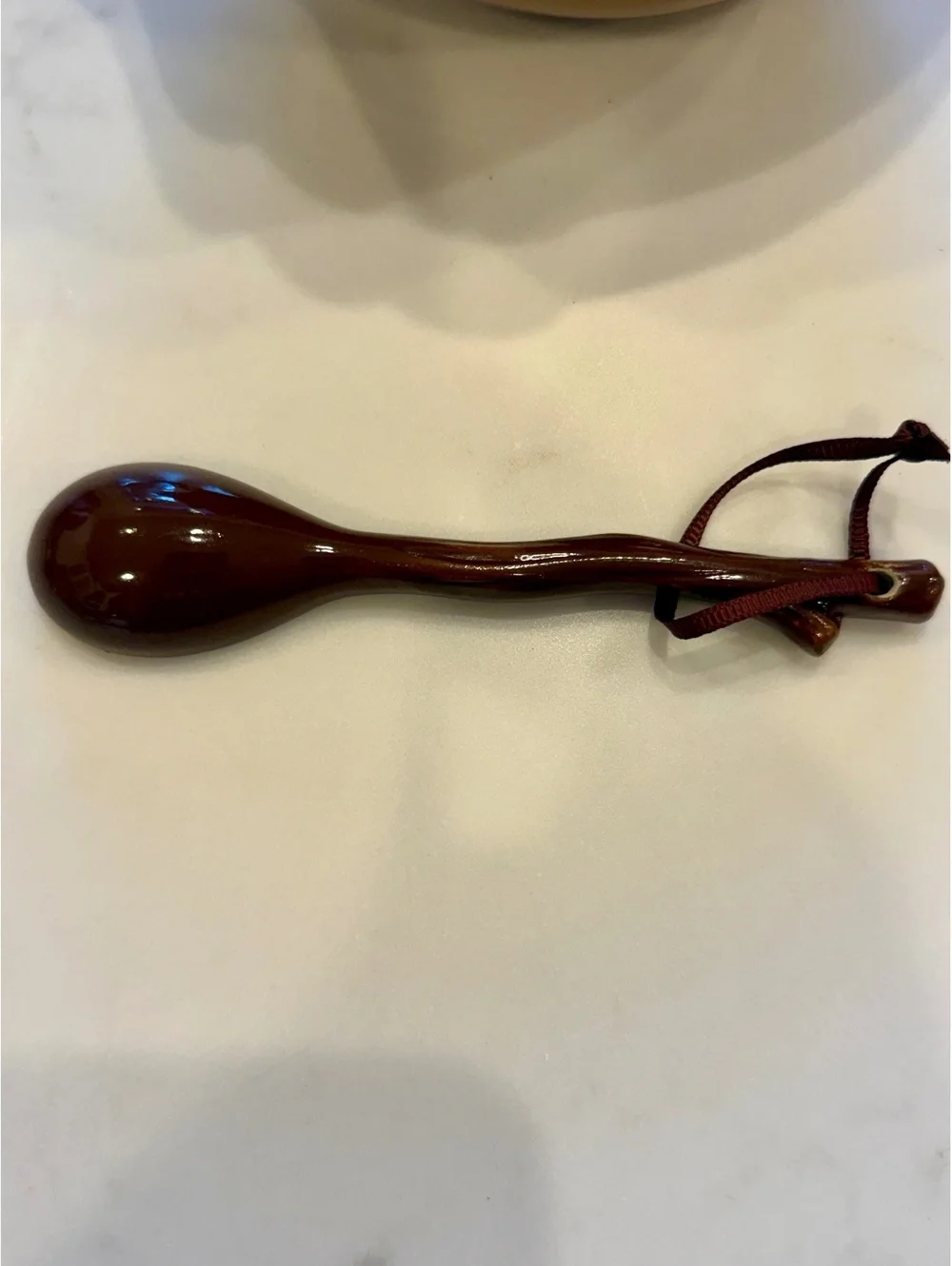 Hallmark Leaf-Shaped Ceramic Bowl with Matching Spoon